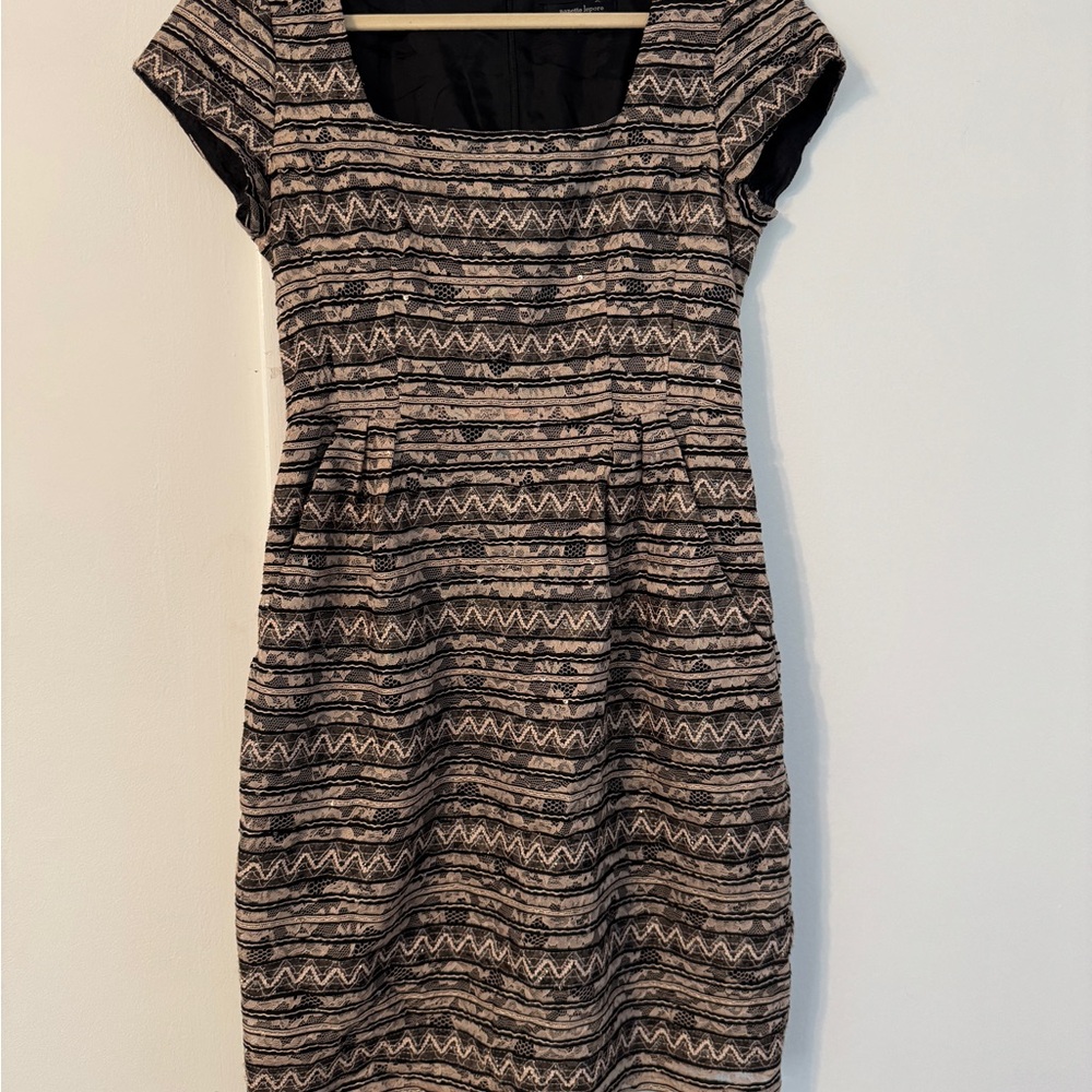 Nanette Lepore Patterned Cap Sleeve Dress